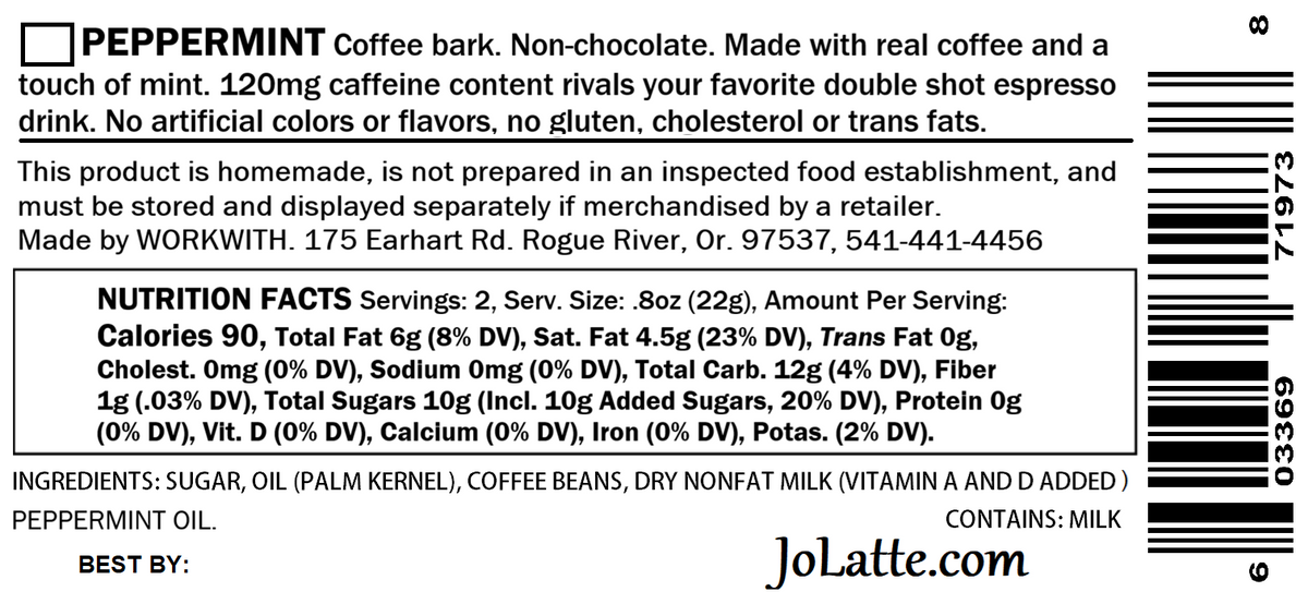 JoLatte milk-Coffee treats (per pack pricing)